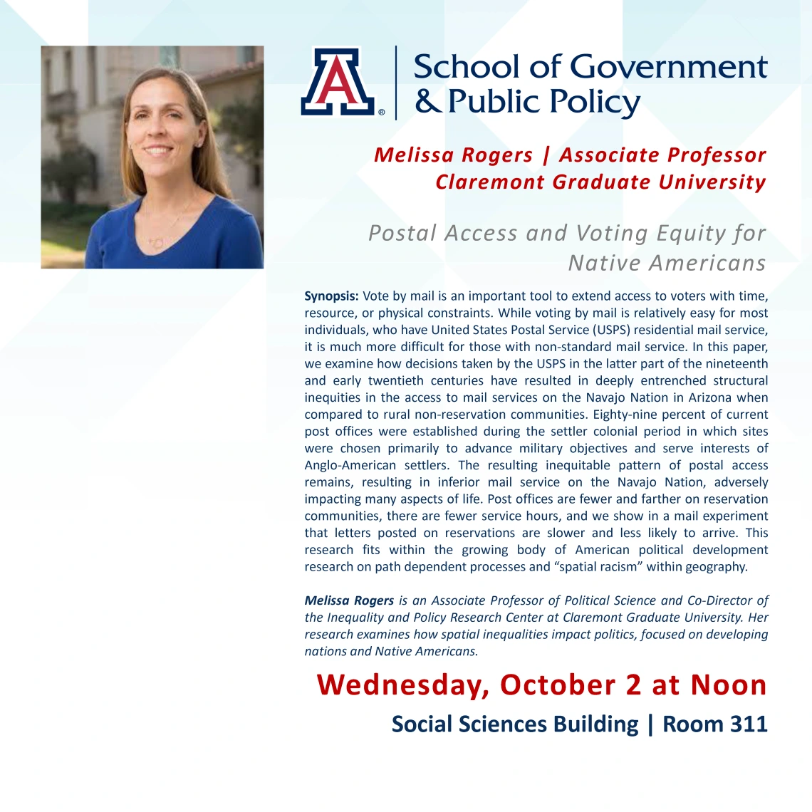 Guest Speaker Melissa Rogers