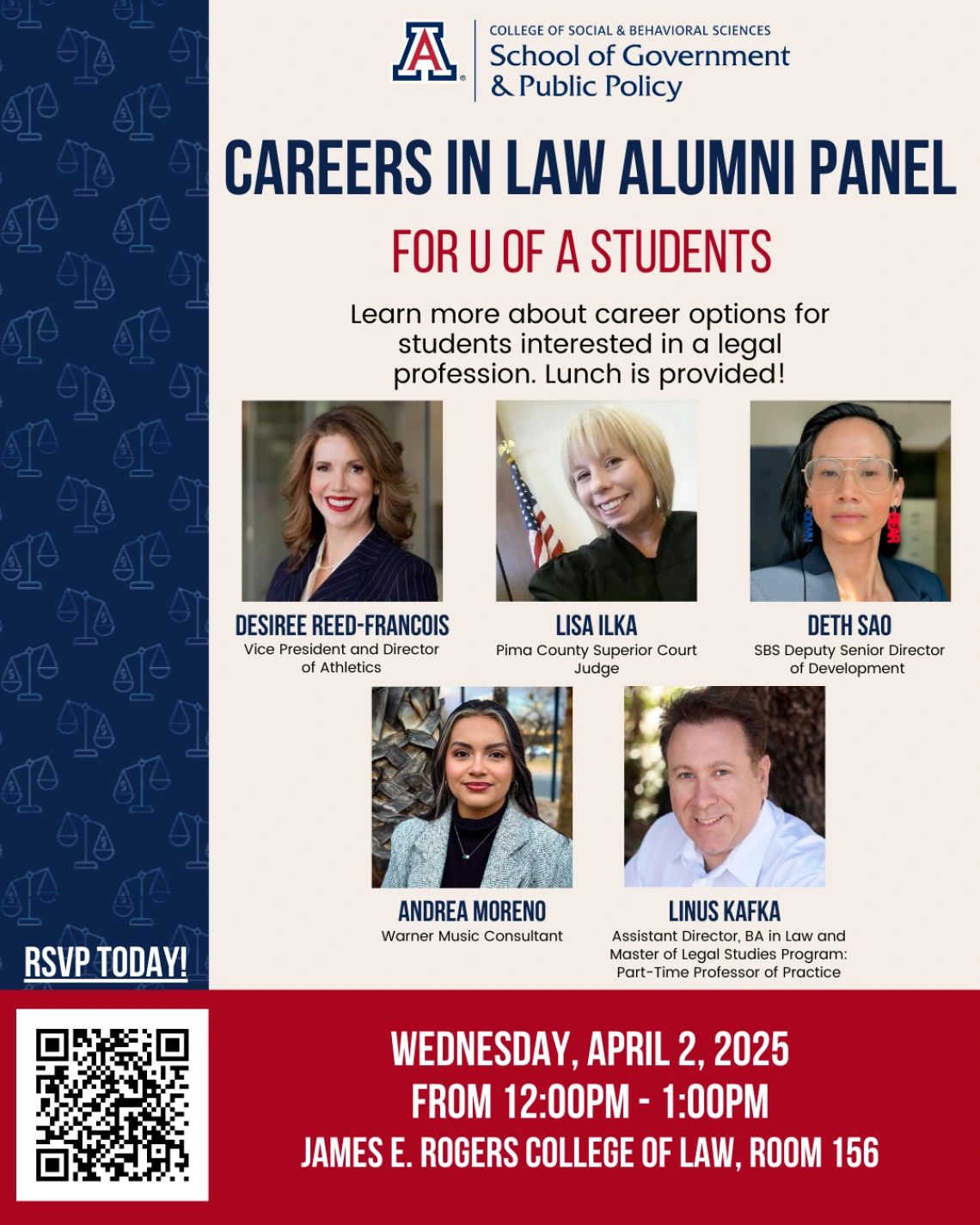 Careers in Law Alumni Panel Flyer