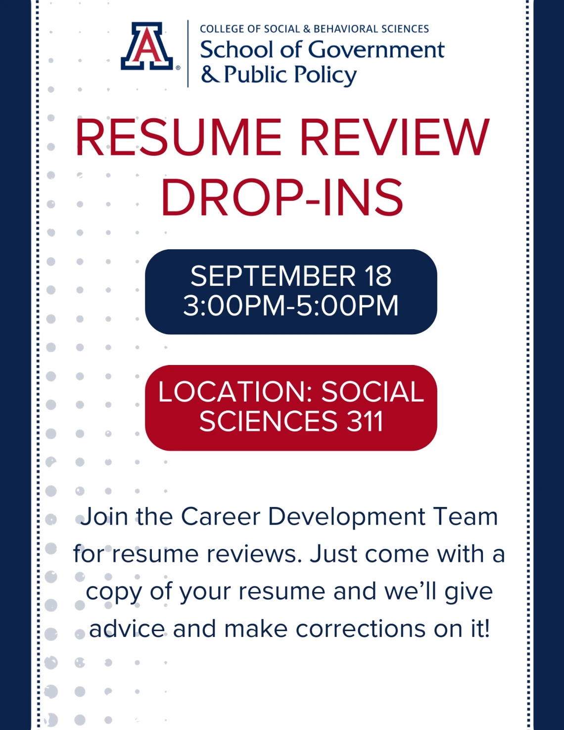resume drop in flyer