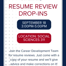 resume drop in flyer