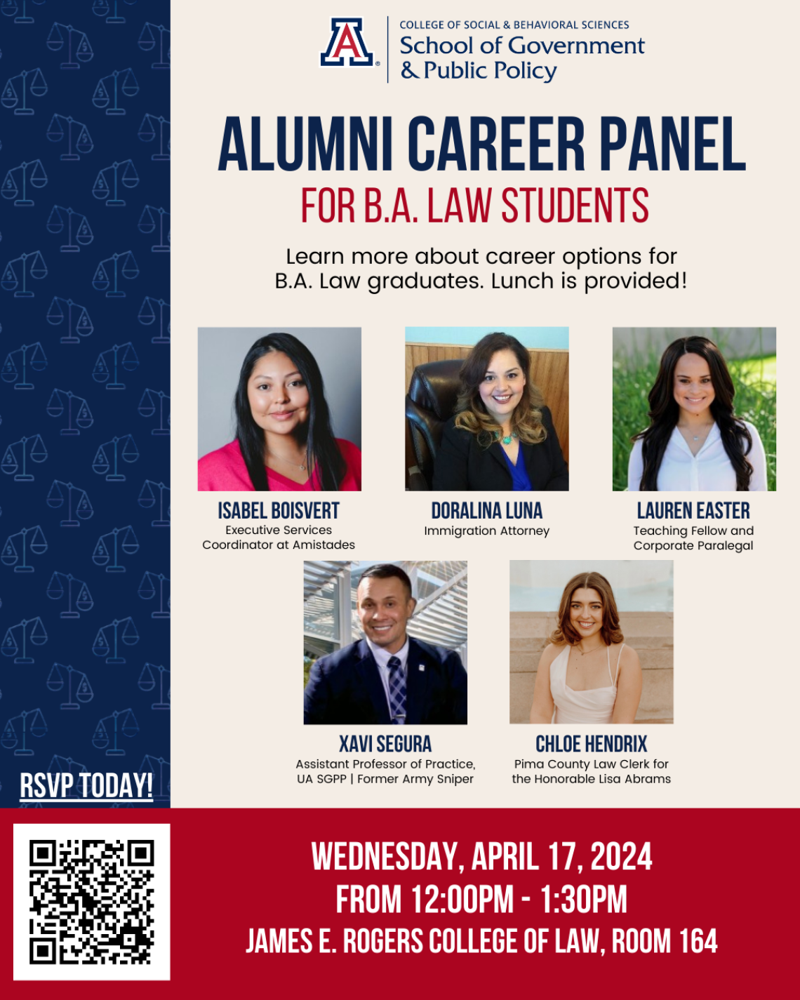 Alumni Career Panel for B.A. Law Students