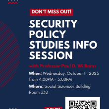 Security Policy Studies Info Session