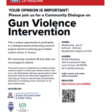 Gun Violence Intervention Meeting Flyer