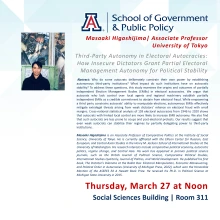 SGPP Guest Speaker- Professor Masaaki Higashijima